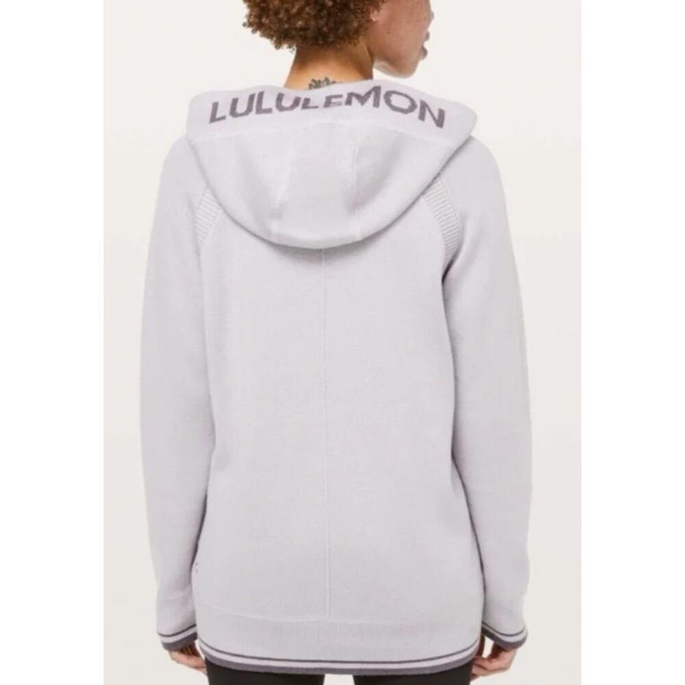 Lululemon Sooth Away Hoodie Stargaze and Graphite Purple Women 10 Cashmere Blend